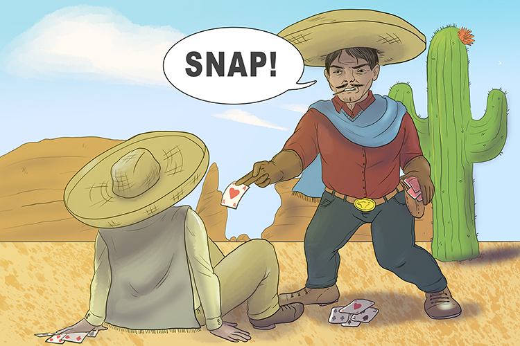 In Mexico they loved playing snap.